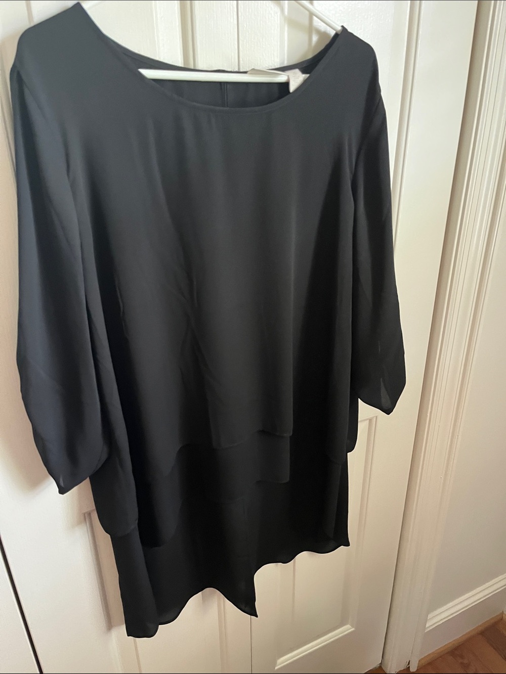 Chico's Black Layered Blouse